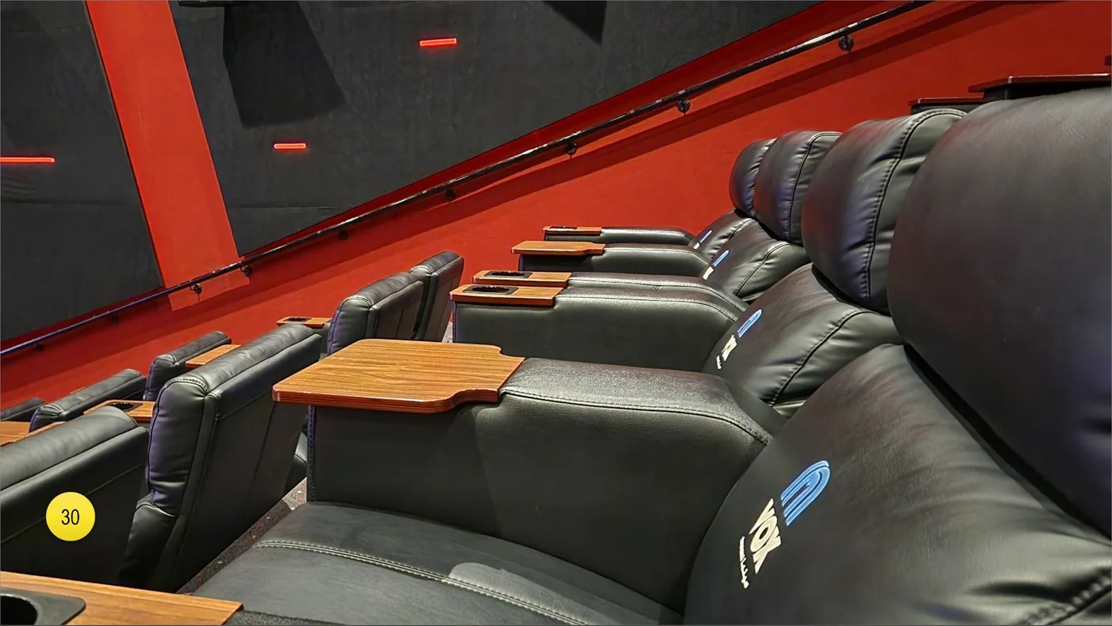 Cinemas are furnished with a different type of chair providing visitors with certain level of comfort (30).